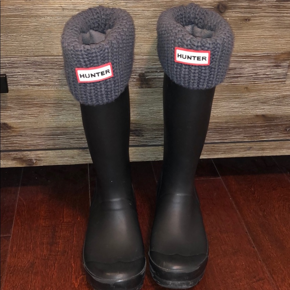 Cable Knitted Long Hunter Boot Socks